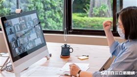 蔡英文出席「醫師公會全聯會因應疫情應變線上會議」。（圖／總統府提供）