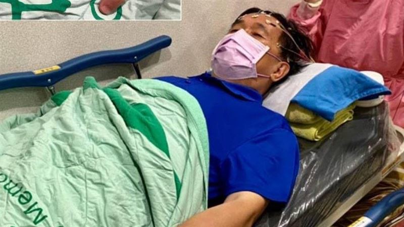 陳水扁血氧一度掉到90%　臥床照曝
