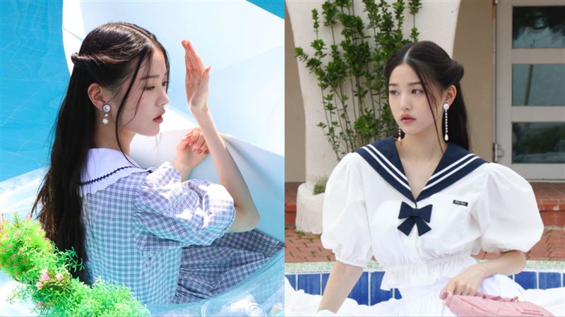 最美偶像挑戰水手服！逆天長腿全看光