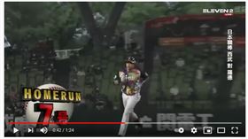 ▲吳念庭第7轟在埼玉。（圖／截自ELEVEN SPORTS）