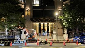  信義區豪宅門口驚傳瓦斯外洩，讀者提供