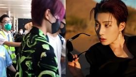 影片中奧斯卡看似想直接插隊入閘口，最後將機票扔在椅子旁坐著。（圖／翻攝自退役娛樂圈顶流微博）