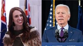 紐西蘭總理阿爾登、美國總統拜登。（組合圖／翻攝自阿爾登、拜登臉書）