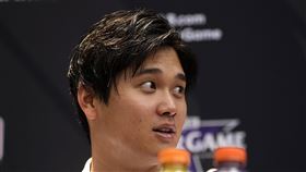 ▲大谷翔平出席明星賽記者會。（資料照／美聯社／達志影像）