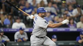 ▲普侯斯（Albert Pujols）代打敲出生涯第3284安。（圖／美聯社／達志影像）