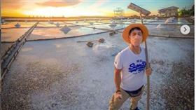 舞陽13日微解封當天已在台南出外景。（圖／翻攝ig)