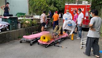 父子3人施工遭巨石砸中　小兒子命危