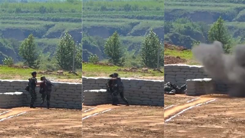 新兵手榴彈丟腳邊　隊長纏抱超險閃避