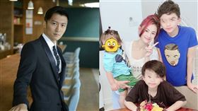  張柏芝兩個帥兒子Lucas、Quintus 圖／翻攝自張柏芝、謝霆鋒微博