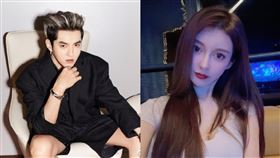 吳亦凡，小G娜。(圖／吳亦凡，小G娜微博)