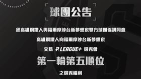 ▲高雄鋼鐵人50萬元買台新夢想家首輪選秀權。（圖／翻攝自高雄鋼鐵人臉書）