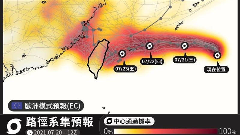 專家：變數減少中，烟花侵台機率上升