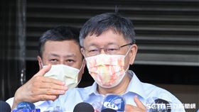 台北市長柯文哲至環南市場視察。（記者邱榮吉/攝影）