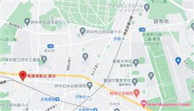▲戴資穎住的飯店與羽球比賽場館、奧運選手村。（圖／翻攝自Google地圖）