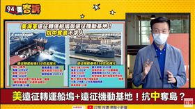 美遠征轉運船塢＋機動基地！于北辰：以岸制岸反登陸中國(圖/94要客訴)