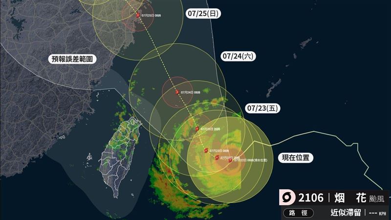 烟花襲台／放不放颱風假？機率降低中