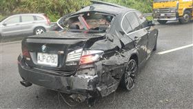國3,車禍,自小客,撞擊,打滑（圖／翻攝畫面）