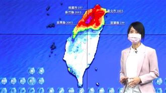 大雨灌北台紫爆　北轉角度成陸警關鍵