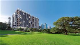 遠雄台中海線造鎮案下半年將推140億超大量體規模新案「遠雄幸福成」，8棟28層區域最高地標，面文化廣場、頂魚寮公園萬坪雙公園首排。(圖/業者提供)