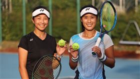 ▲東京奧運中華網球代表隊選手謝語倢、許絜瑜。（圖／體育署提供）