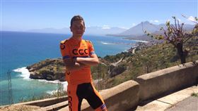 捷克奧運代表隊自由車選手史勒戈（Michal Schlegel）確診。（圖／翻攝自Michal Schlegel推特）