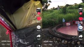 抵達「墓」地！熊貓到送餐地點　環顧四週傻眼喊：誰點的啦（圖／翻攝自抖音＠afyishio）