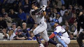 ▲克里夫蘭印地安人張育成。（資料照／美聯社／達志影像）