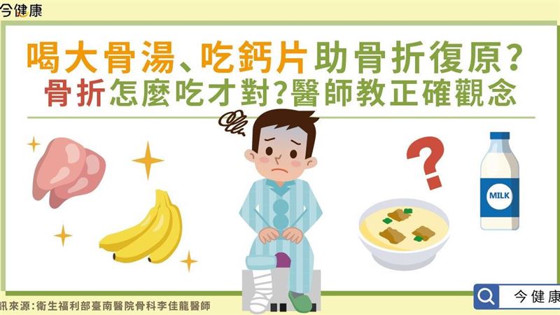 骨折怎麼吃才對？醫教飲食正確觀念