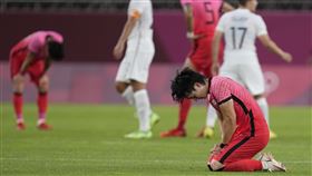 ▲東京奧運韓國男足首戰敗給紐西蘭。（圖／美聯社／達志影像）