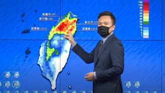 烟花逼近越晚雨越猛！16縣市防豪雨