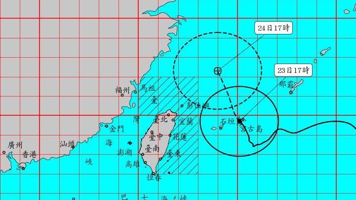 烟花正在接近　中部以北嚴防豪大雨