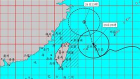 烟花,颱風,海上警報(翻攝自 中央氣象局 臉書)