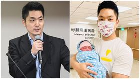 「二寶」出生！蔣萬安報喜：很大一隻。（圖／翻攝自蔣萬安臉書）