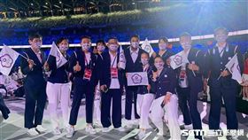 東奧23日晚間開幕式，台灣代表隊進場。（圖／體育署提供）