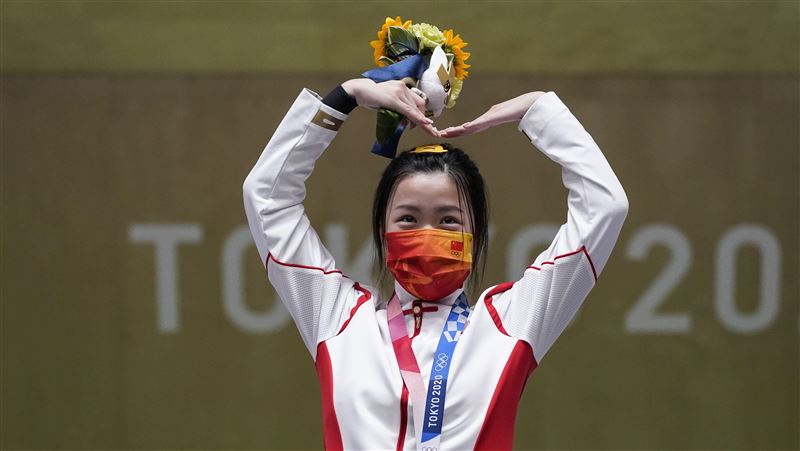 東奧首金出爐　中國女將空氣步槍摘金