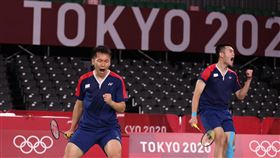▲東京奧運中華隊羽球選手李洋、王齊麟。（圖／體育署提供）
