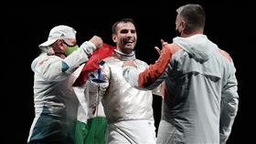 ▲西拉吉（Aron Szilagyi）在奧運擊劍項目3度奪金。（圖／美聯社／達志影像）