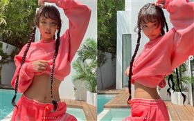 BLACKPINK成員Jennie中空露水蛇腰。（圖／翻攝自jennierubyjane IG）