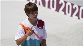 ▲堀米雄斗奪下東奧首面滑板金牌。（圖／美聯社／達志影像）