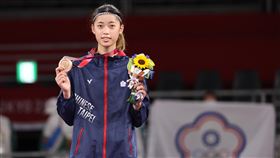 ▲「跆拳甜心」羅嘉翎奪下東京奧運57公斤級銅牌。（圖／體育署提供）
