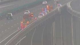 清水客庄路，高架橋墜落，女子