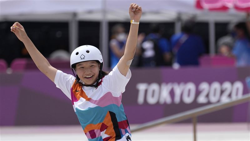13歲西矢椛　成日本最年輕金牌得主