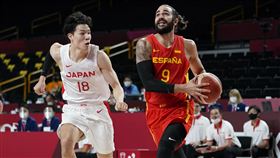 ▲盧比歐（Ricky Rubio）20分9助攻，西班牙擊敗日本。（圖／美聯社／達志影像）