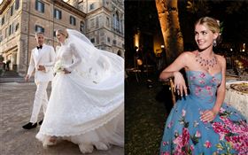 「最美皇室成員」Kitty Spencer婚紗照曝光。（圖／翻攝自dolcegabbana IG）