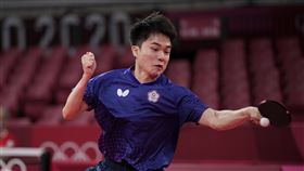 ▲林昀儒東京奧運桌球男單闖進4強平台灣紀錄。（資料照／美聯社／達志影像）
