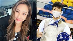 陳約臨代表香港TVB前往採訪張家朗。（圖／翻攝自陳約臨、張家朗IG）