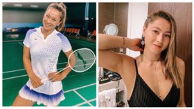 ▲代表澳洲參賽羽球的東奧選手康榮雅，混血容貌、漂亮長腿相當吸睛，尤其網友發現，她竟然是康有為的玄外孫女。（圖／翻攝自Gronya Somerville IG）