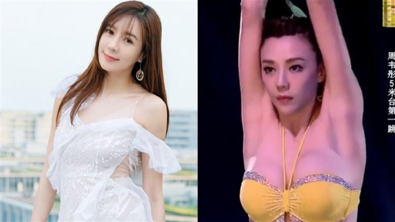 陸版林志玲比基尼跳水　走光畫面瘋傳
