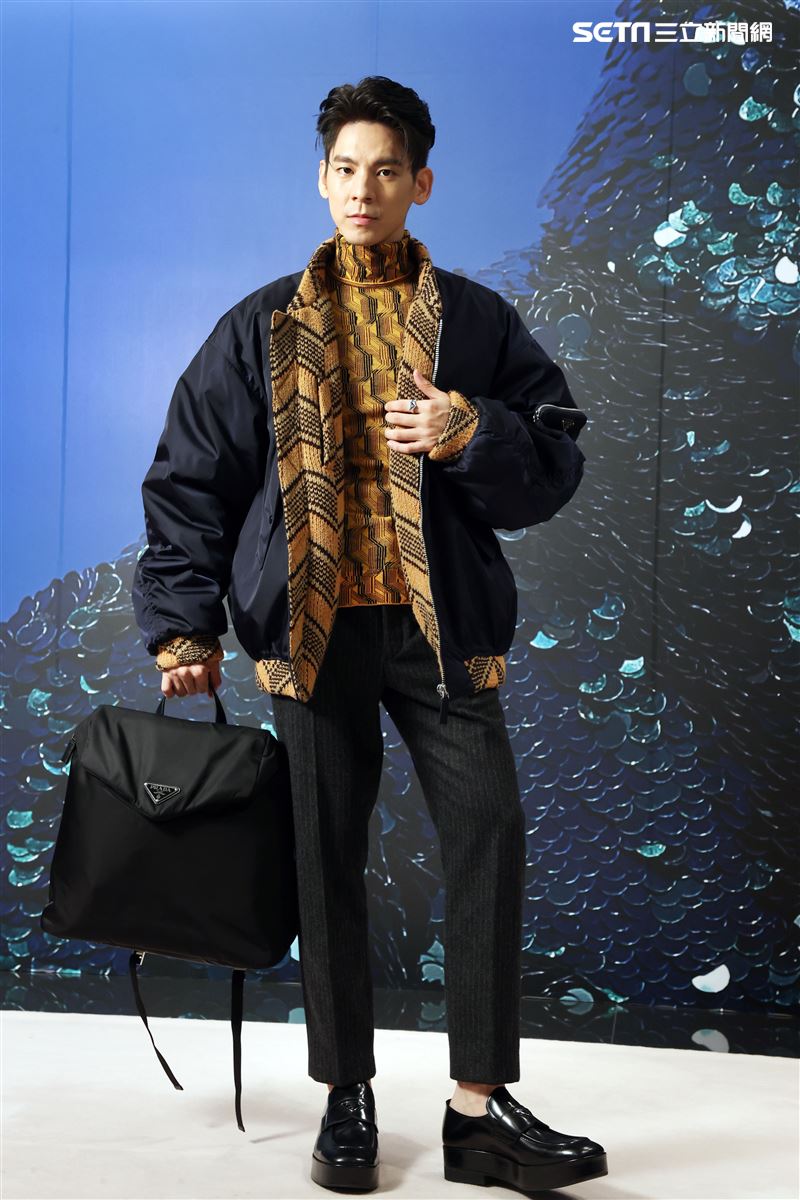 林柏宏出席PRADA 2021秋冬男女裝系列媒體發表會。（記者邱榮吉/攝影）