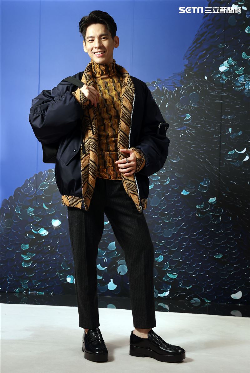 林柏宏出席PRADA 2021秋冬男女裝系列媒體發表會。（記者邱榮吉/攝影）